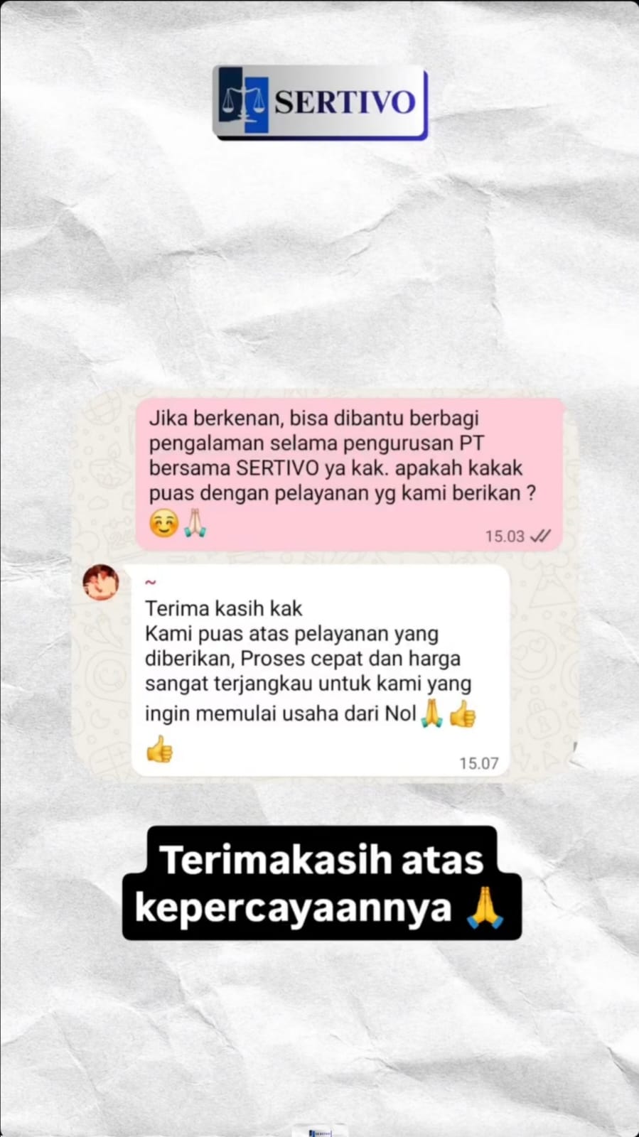 Testimoni Sertivo 11