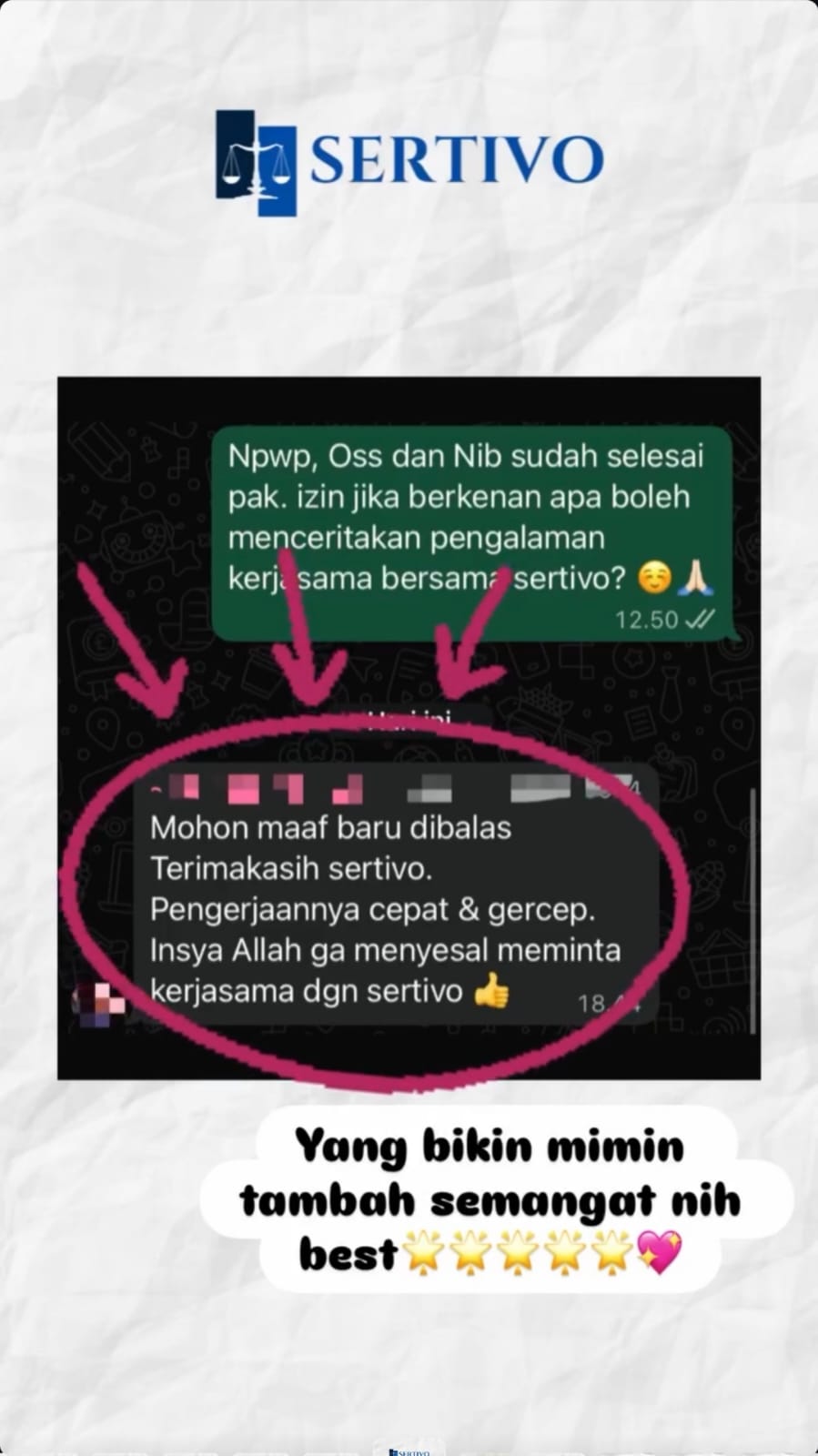 Testimoni Sertivo 14