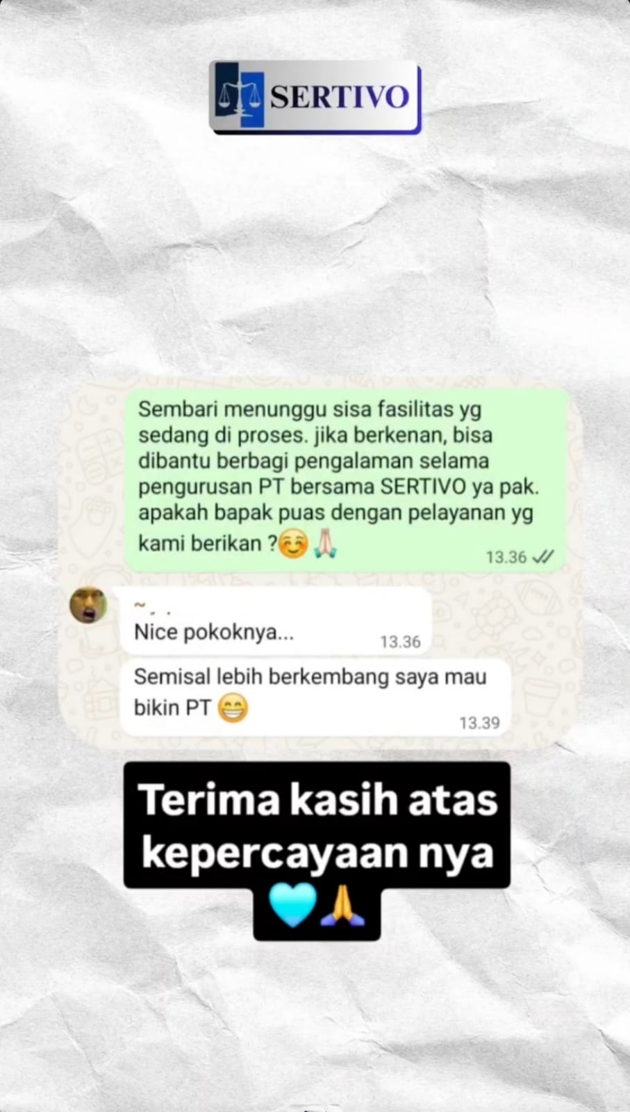 Testimoni Sertivo 17