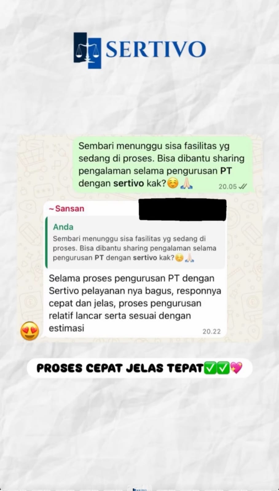 Testimoni Sertivo 2