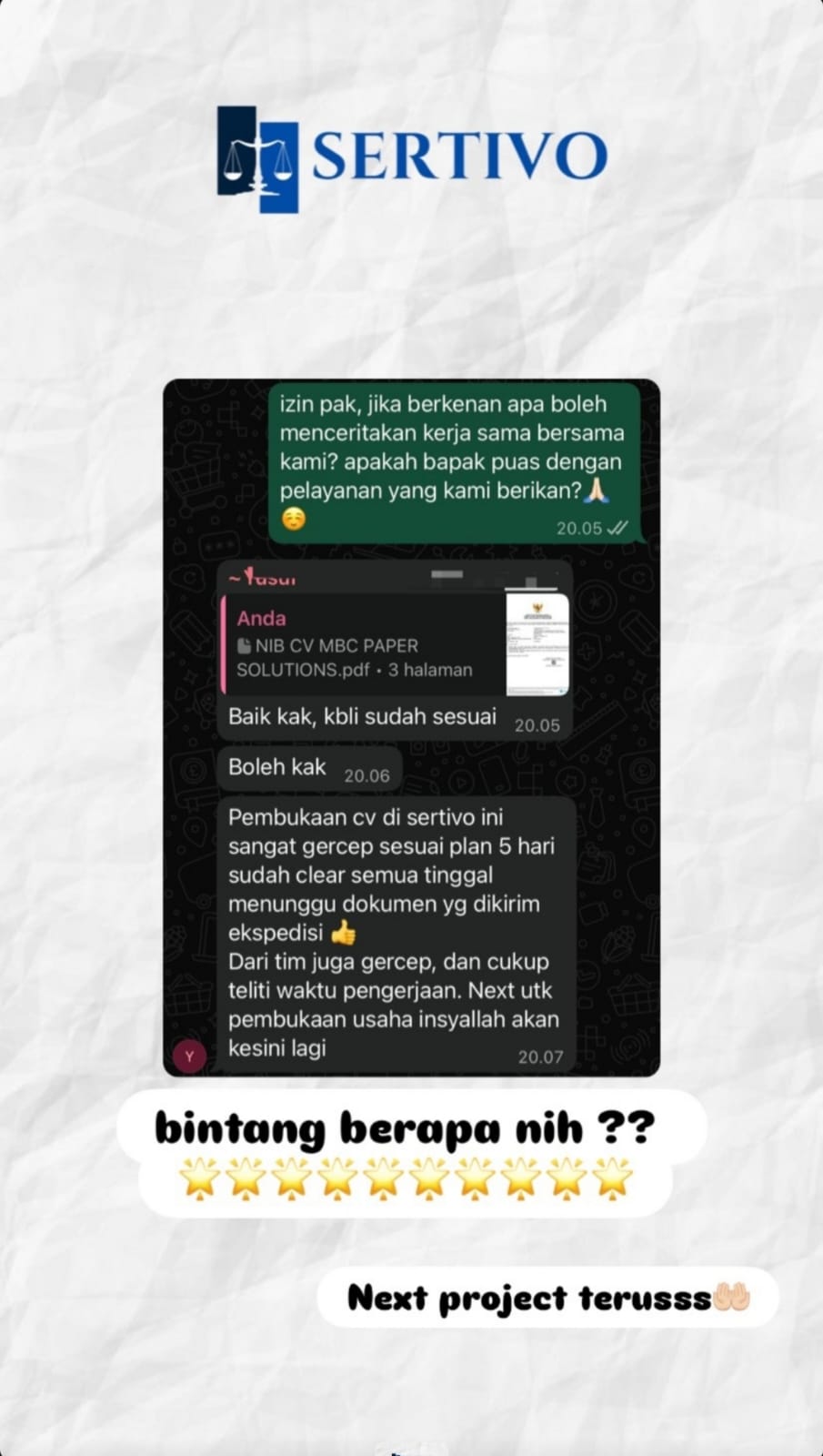 Testimoni Sertivo 4